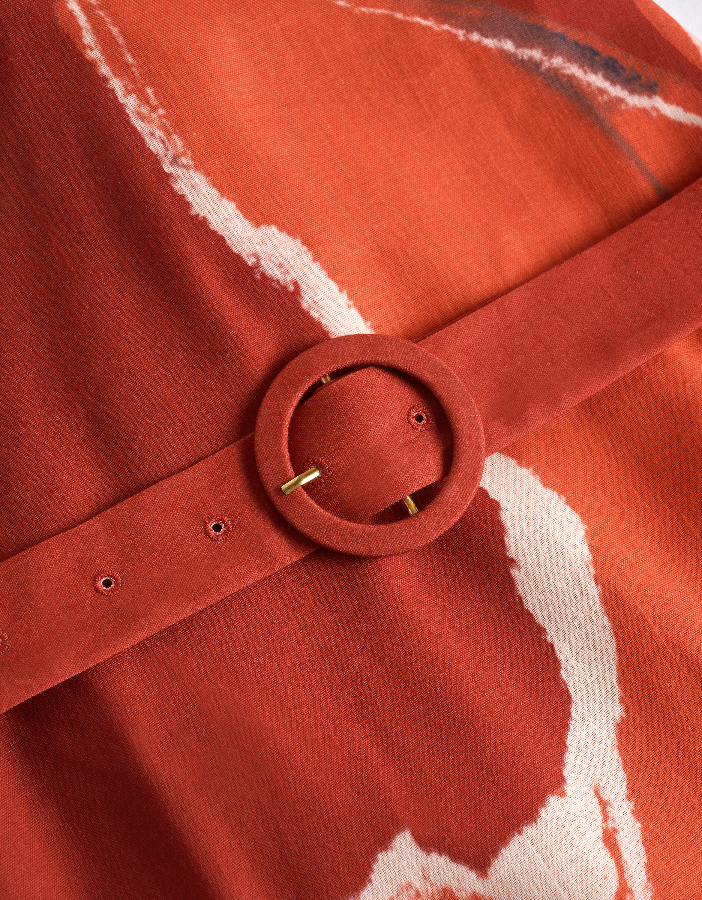 Hand-painted Floral Print Sleeveless Dress