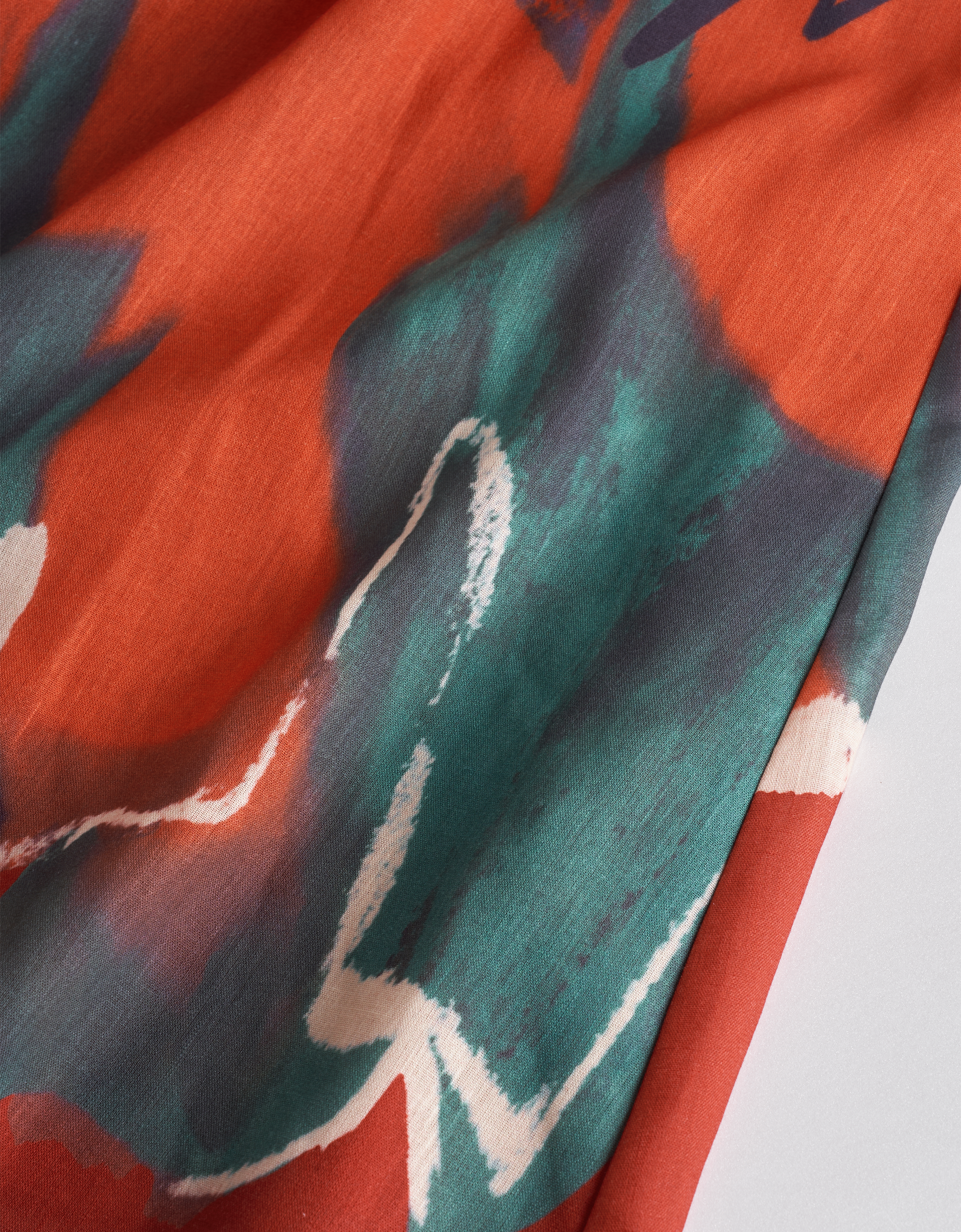 Hand-painted Floral Print Sleeveless Dress