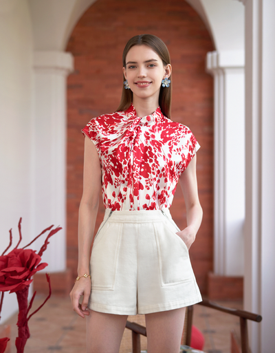 red florals(a28720) / small (s)