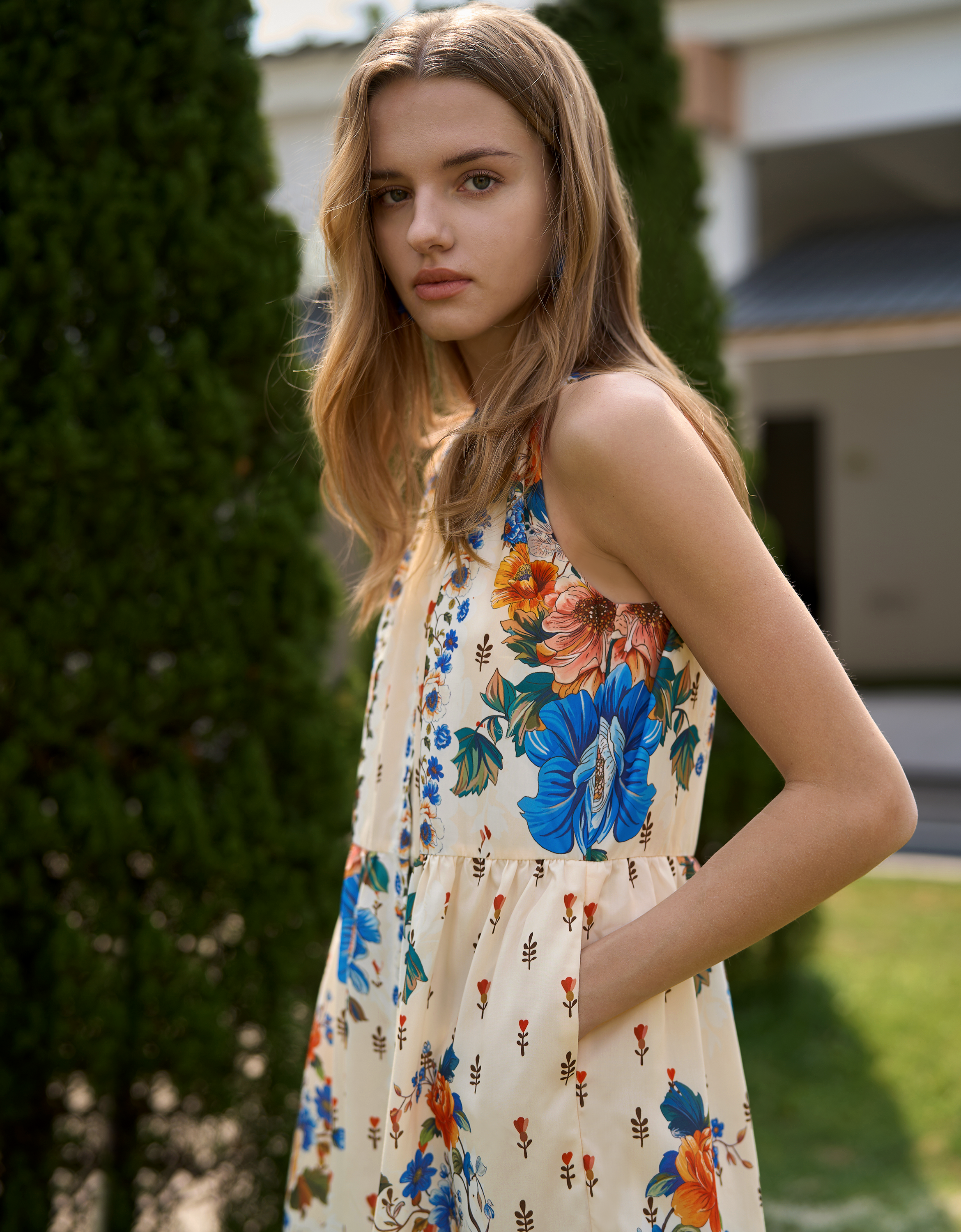 blue florals(a28768)