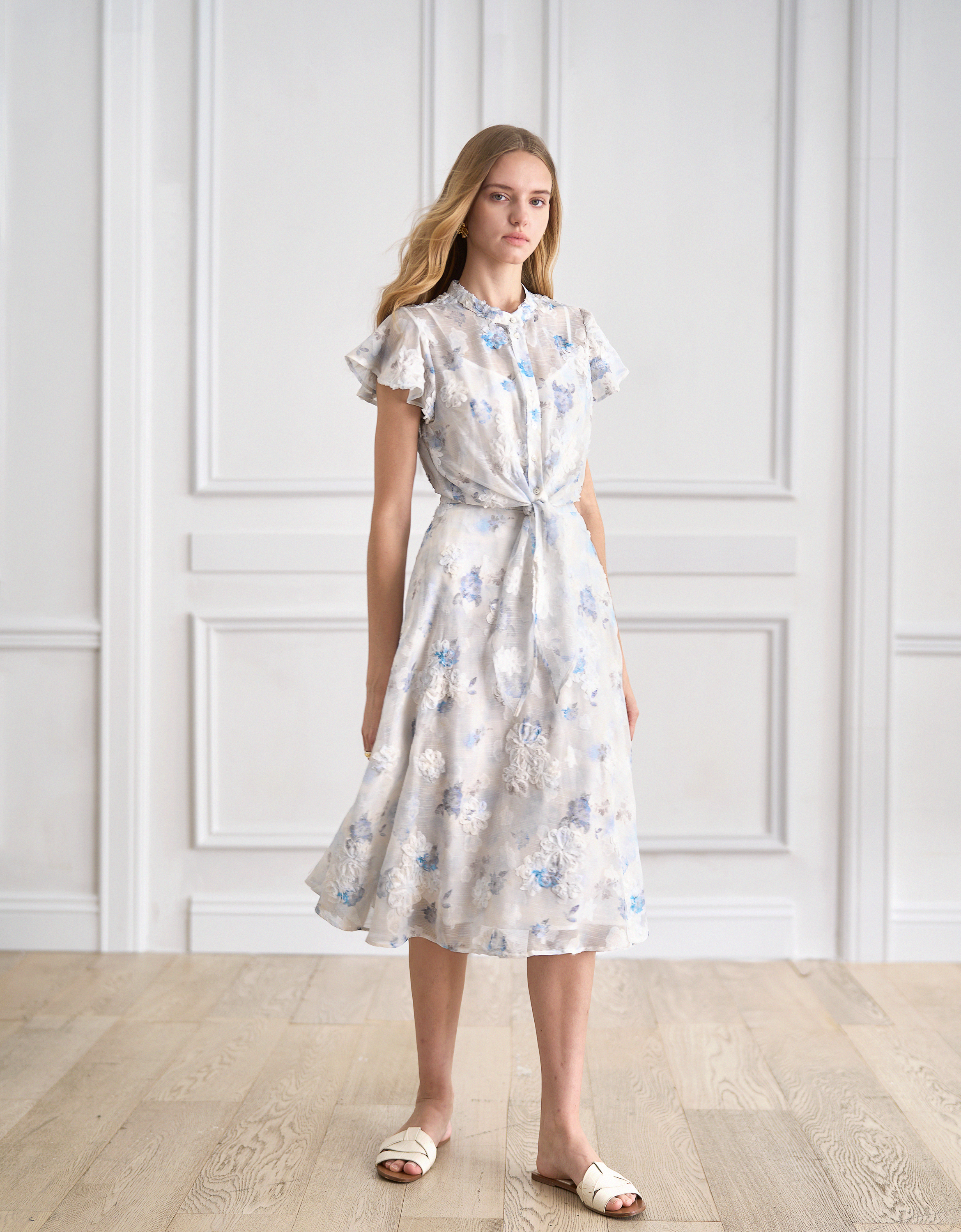 blue florals(a29807)