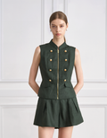 Tencel-linen Blend Napoleon Vest