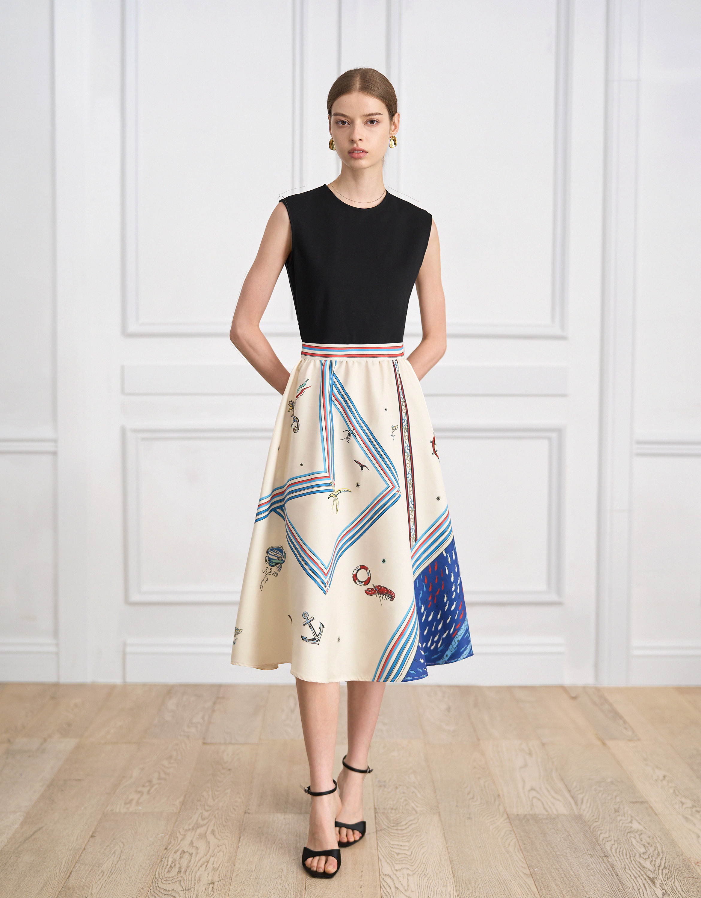black & blue print(a30291)
