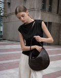 Cutout Detail Ruched Waist Knit Top