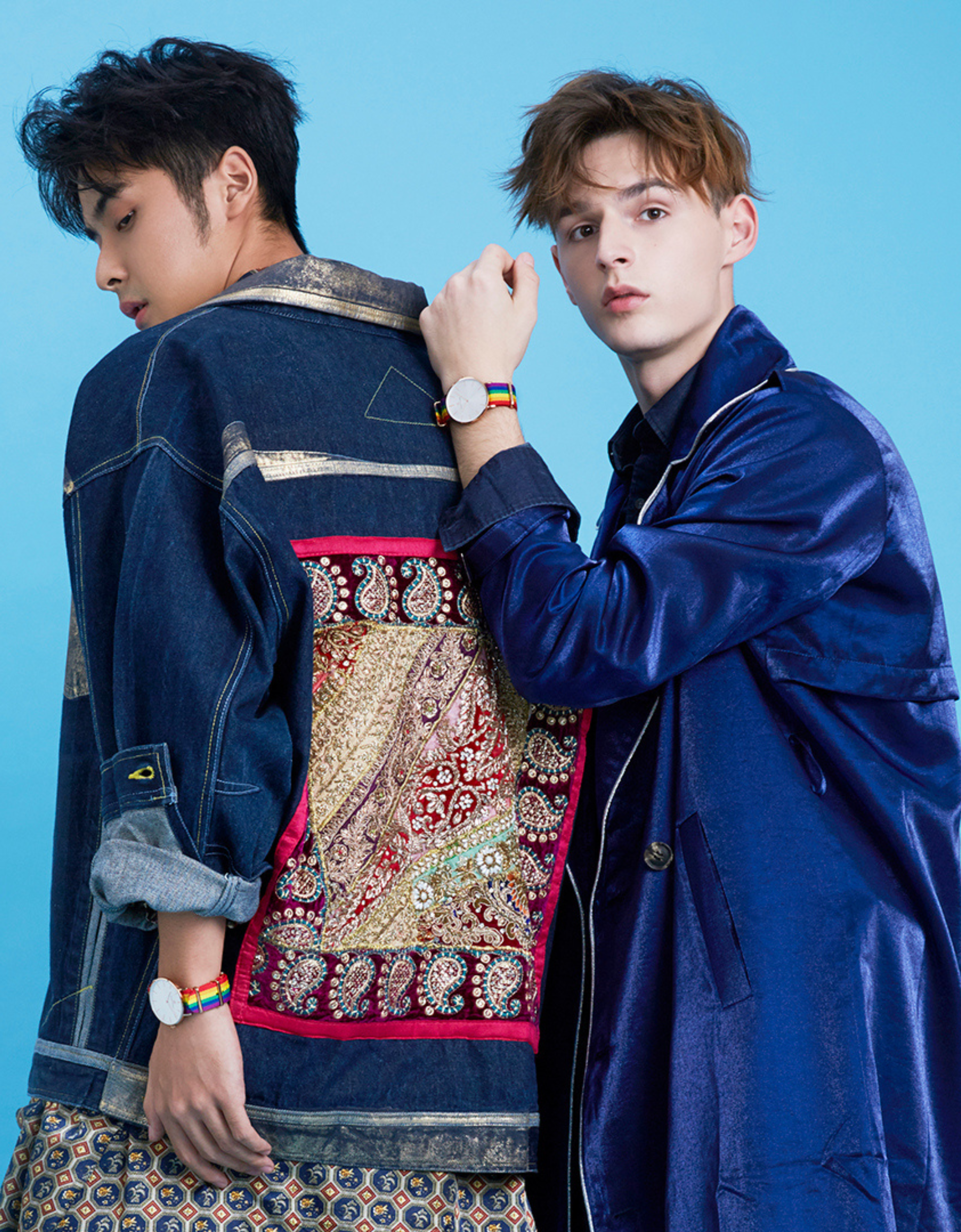 BLACK BY BLUE BRAVE Love Wins 40mm Rose Gold Case Nylon Strap Watch